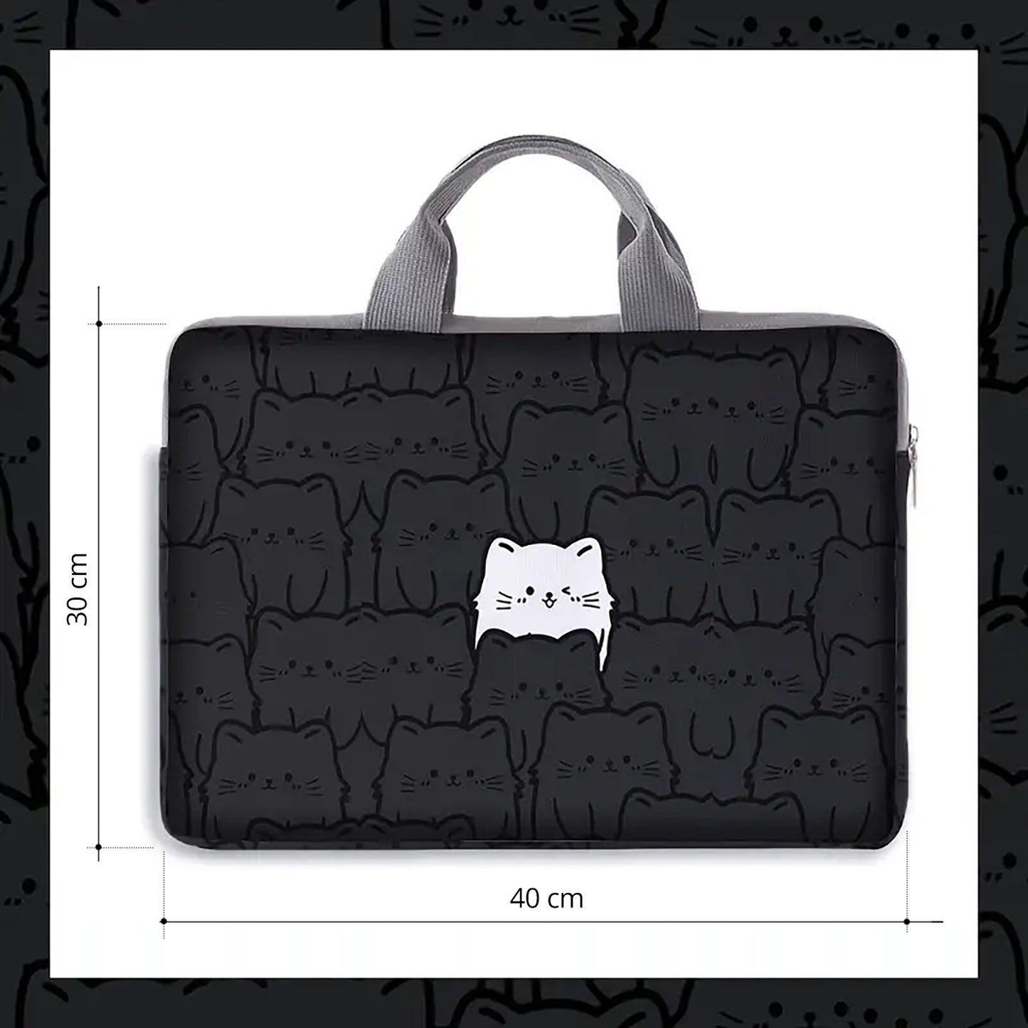 Geanta laptop slim "Stand out Applecat", 40x30 cm